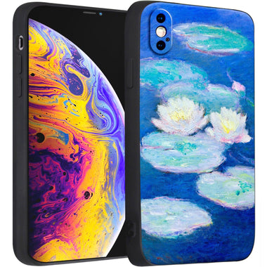 iPhone X/iPhone XS Case Silicone Cute(Water Lilies by Claude Monet) - Berkin Arts