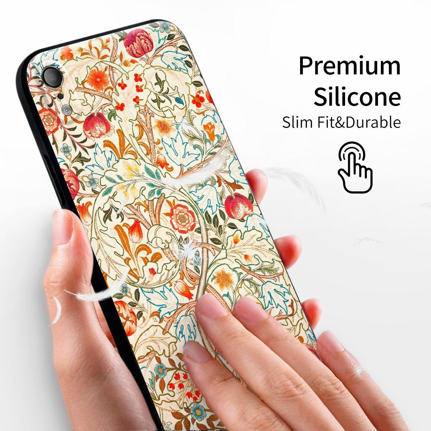 iPhone XR Silicone Case(Acanthus by William Morris) - Berkin Arts