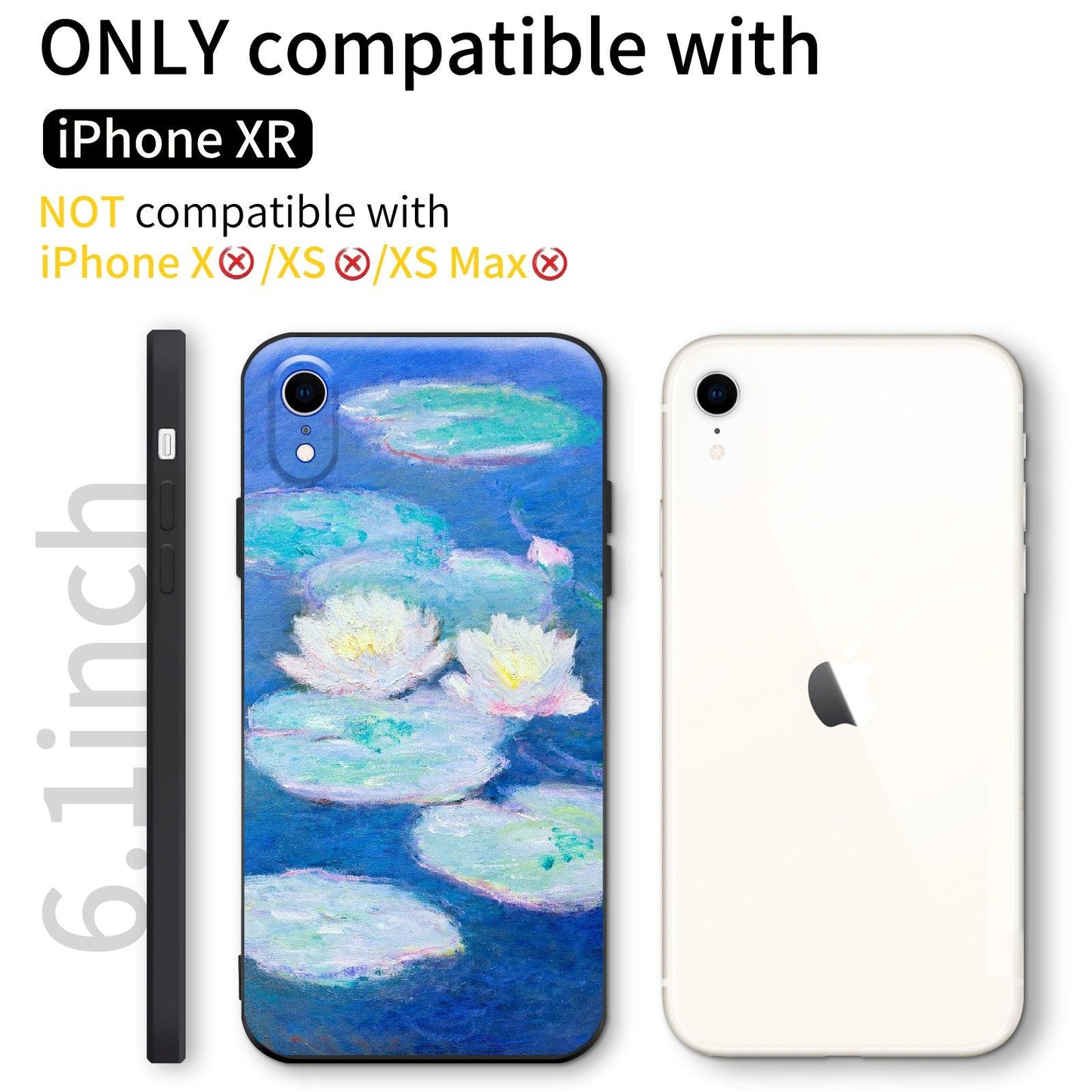 iPhone XR Silicone Case(Water Lilies by Claude Monet) - Berkin Arts