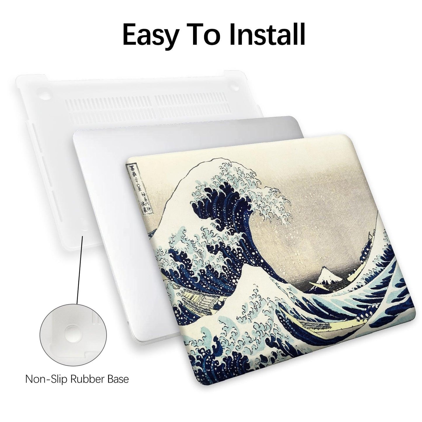 MacBook Air 13.6 Inch Art Case, A2681 (The Great Wave by Hokusai) - Berkin Arts