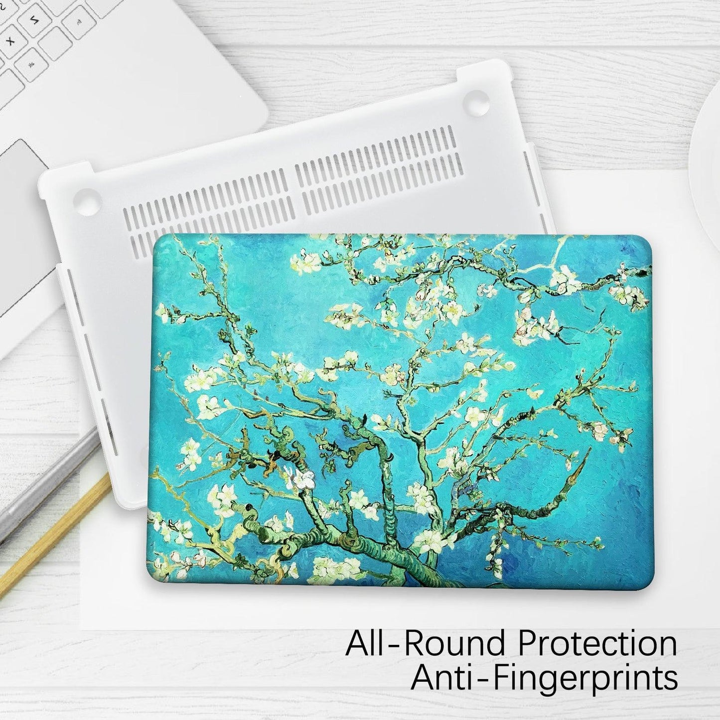 MacBook Air 13 Inch Art Case, A1932 (Almond Blossom by Vincent Van Gogh) - Berkin Arts