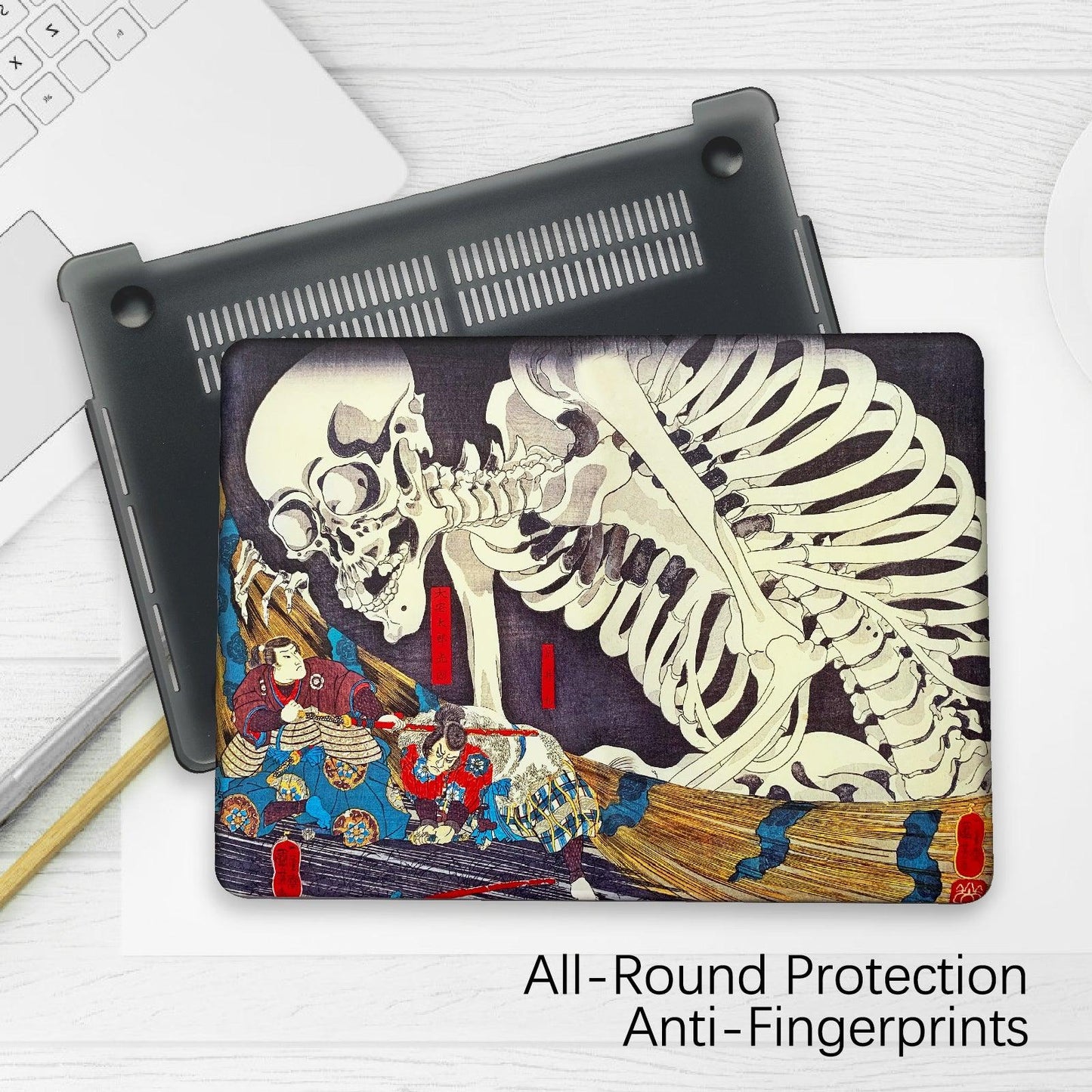 MacBook Air 13 Inch Art Case, A2179/A2337 (The Skeleton Specter by Kuniyoshi) - Berkin Arts