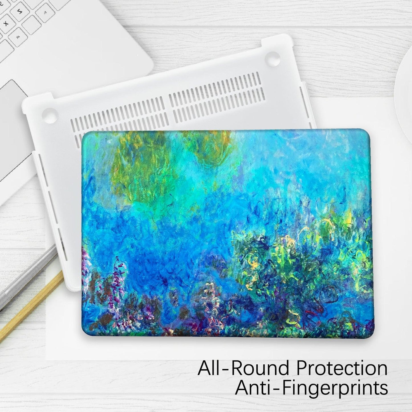 MacBook Air 13 Inch Art Case, A2179/A2337 (Wisteria by Claude Monet) - Berkin Arts