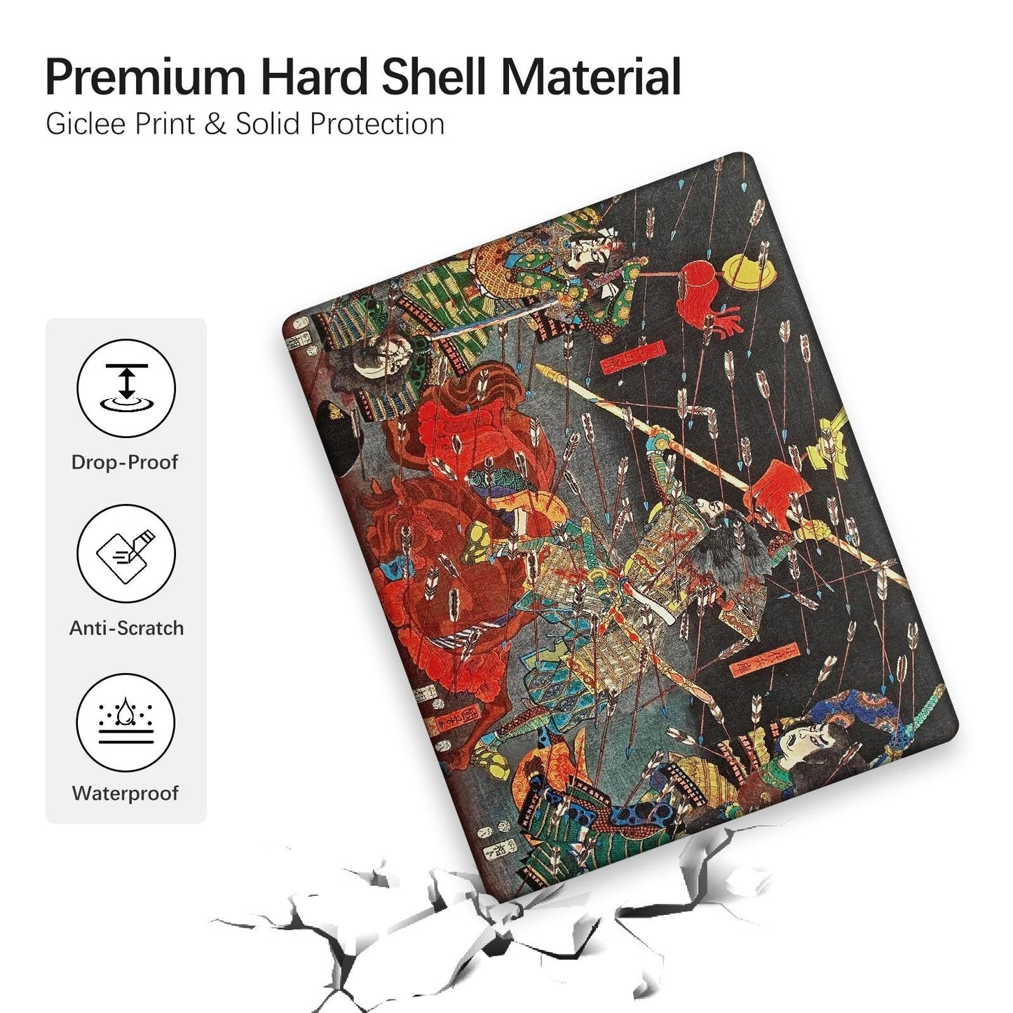 MacBook Pro 16 Inch Art Case , A2485/ A2780 (The Kusunoki's Final Attack by Kuniyoshi) - Berkin Arts